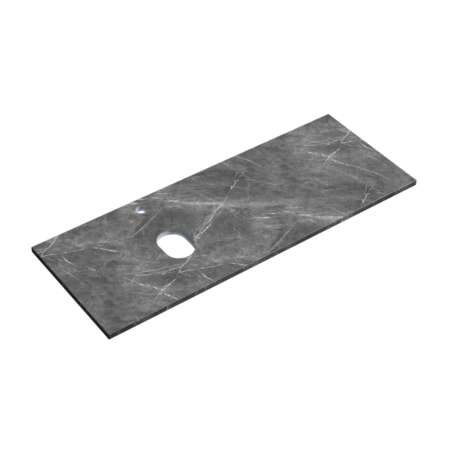 Столешница для ванной комнаты SANCOS 1200х460, цвет black sky,  TT120A1XL, левая