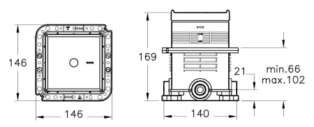 Набор встроенной душевой системы Vitra Origin A49266EXP, хром 