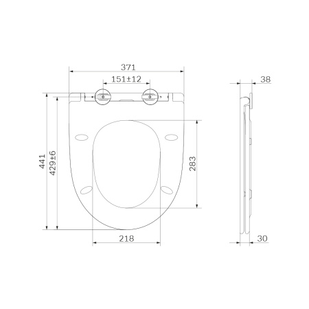Сиденье для унитаза с микролифтом Am.Pm Awe C117853WH