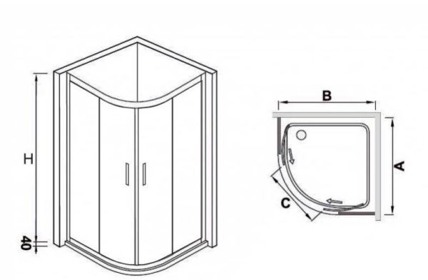Душевой уголок RGW HO-511 030651133-11