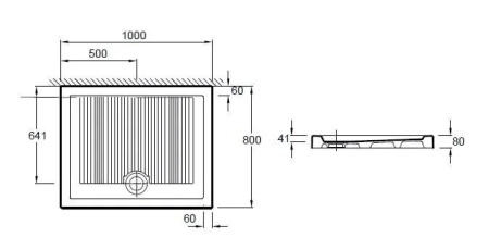 Душевой поддон Jacob Delafon KYREO EN126-00