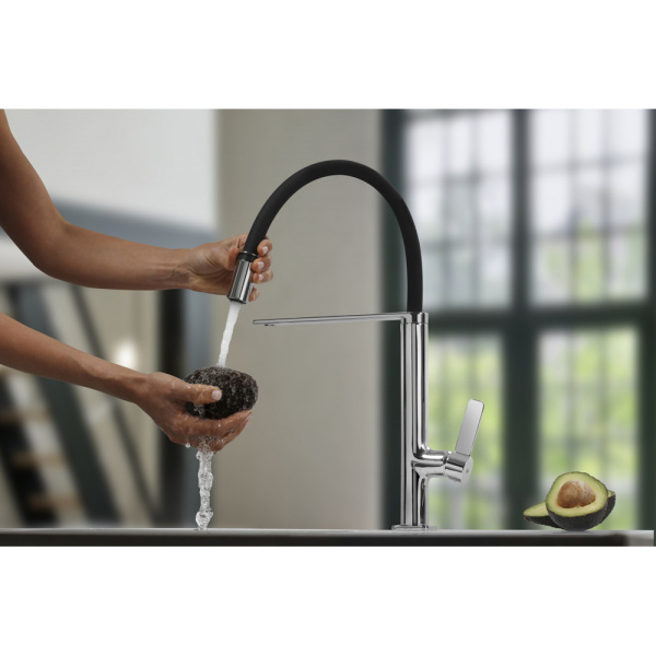 Смеситель для кухни Teka Formentera 62937020FN (черный/хром)