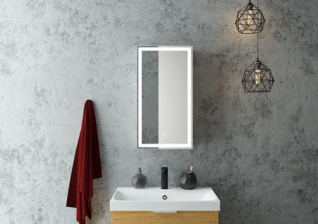 Зеркало-шкаф с подсветкой Art&Max TECHNO AM-Tec-350-650-1D-L-DS-F