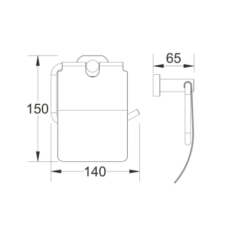 Держатель для туалетной бумаги Belz  B90103, черный
