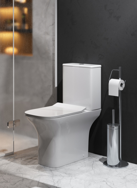 Унитаз напольный безободковый Grossman Classic GR-4464S с сиденьем микролифт