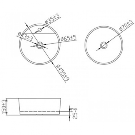 Раковина Bravat Affability C22284W-1-ENG