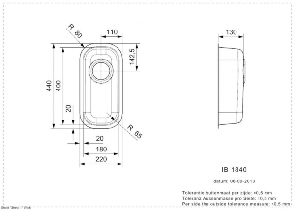 Мойка кухонная Reginox IB1840 U  43532