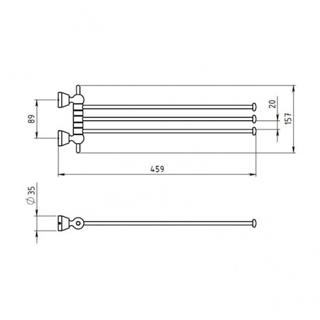 Полотенцедержатель Novaservis Metalia 6329.0