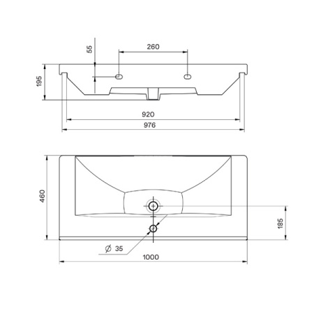 Раковина Aquaton Миранда 100 1WH302249