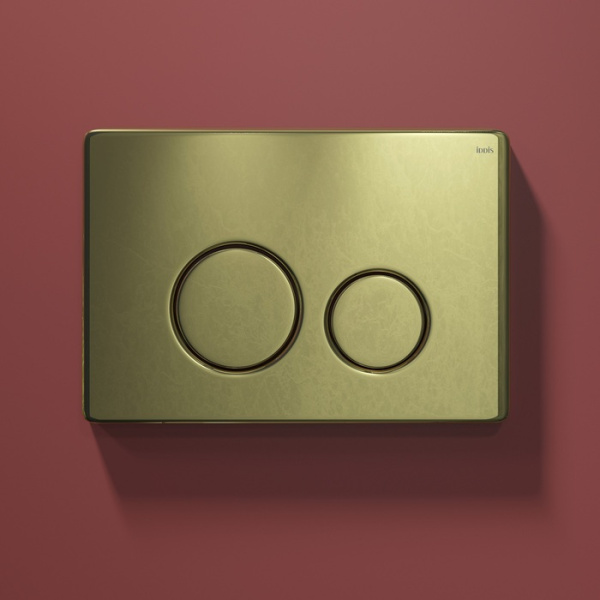 Клавиша смыва IDDIS золото Unisteel 001 (UNS01GGi77)