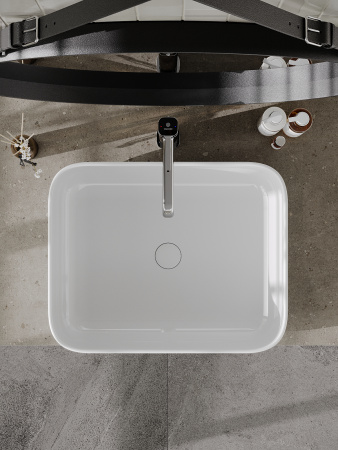 Раковина накладная (50х40) Orange  B05-500W белый глянец