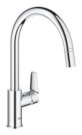 Смеситель для кухни с выдвижным изливом Grohe BauEdge New 30536 000 (30536000)