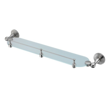 Полка стеклянная с бортиком WasserKRAFT Ammer K-7044