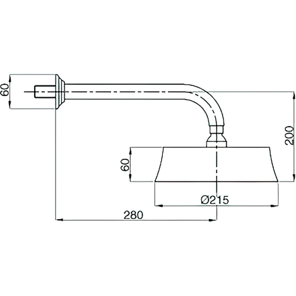 Верхний душ Cezares Olimp CZR-TDD2-03/24