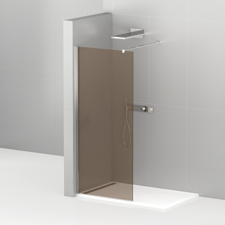Душевая перегородка 120 см CEZARES LIBERTA LIBERTA-L-1-120-BR-Cr