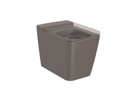 Унитаз приставной  безободковый Roca Inspira Square  , BTW, Rimless,  347537660 кофейный