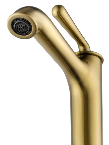 Смеситель для раковины высокий WONZON & WOGHAND STEAM, брашированное золото WW-88239008- BG Смеситель для раковины высокий WONZON & WOGHAND STEAM, брашированное золото WW-88239008- BG