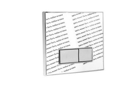 Кнопка смыва для инсталляций beWash Vago P05SZ, Свободная вставка/Хром 500RZVP0500SEF000001