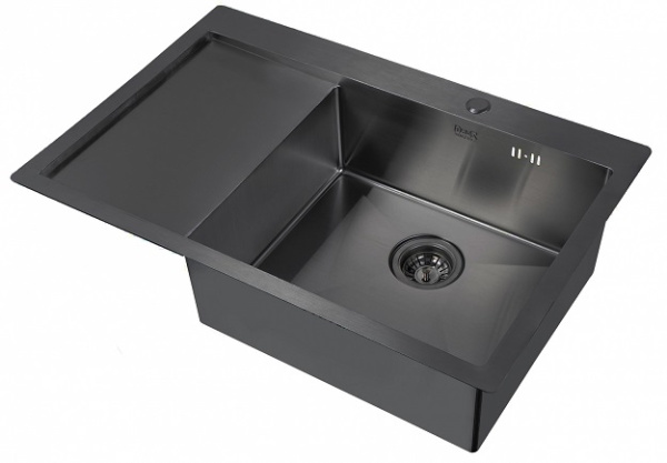 Кухонная мойка Zorg PVD (правая) 7851-R GRAFIT