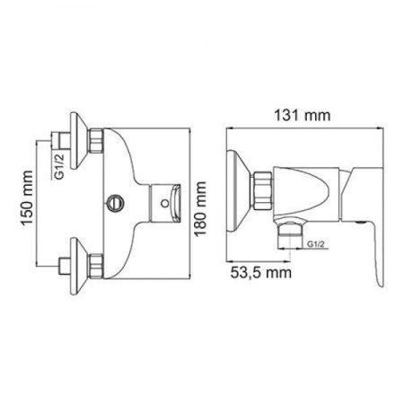 Смеситель для душа WasserKRAFT Leine 3502