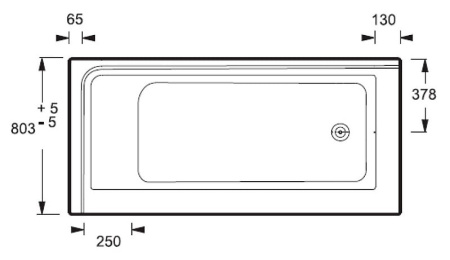 Акриловая ванна (170[80) Jacob Delafon FORMILIA E6139R-00