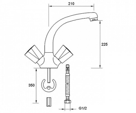 Смеситель для мойки Mofem KOMETA 142-1563-00