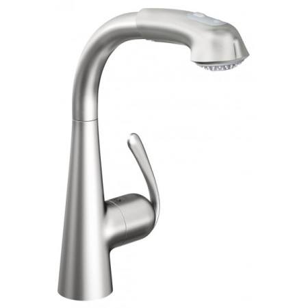 Смеситель однорычажный для мойки Grohe Zedra 32553 SD0 (32553SD0) суперсталь