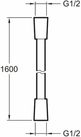 Шланг для душа Jacob Delafon Awaken E75206-BL