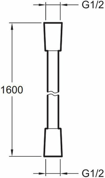 Шланг для душа Jacob Delafon Awaken E75206-BL Шланг для душа Jacob Delafon Awaken E75206-BL