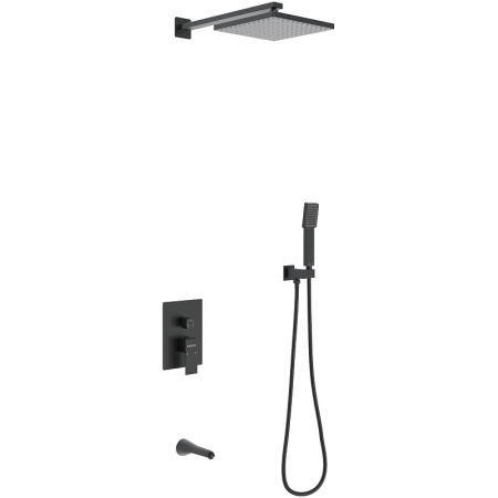 Душевая система Berges Wasserhaus Nardis 3S Black 071006