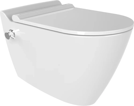 Унитаз подвесной безободковый с форсункой биде Bien Mineral MNKA052N1VE0W5000