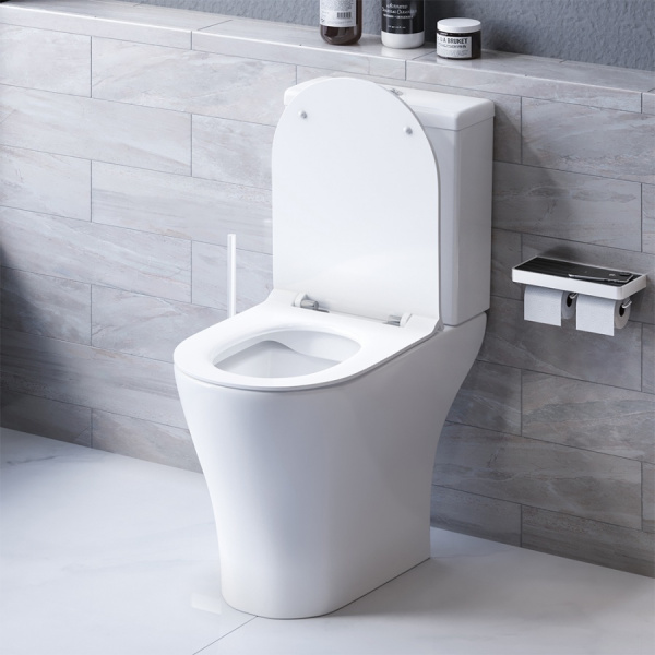 Унитаз-компакт безободковый с сиденьем микролифт Damixa Sirius DX86C8600SC