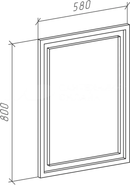 Зеркало (58х80) Bellezza Фабио 4610609040008