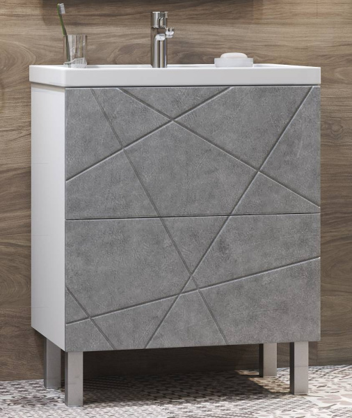 Тумба под раковину напольная VIGO Geometry 70 tn.GEO.FOS.70.2Y бетон