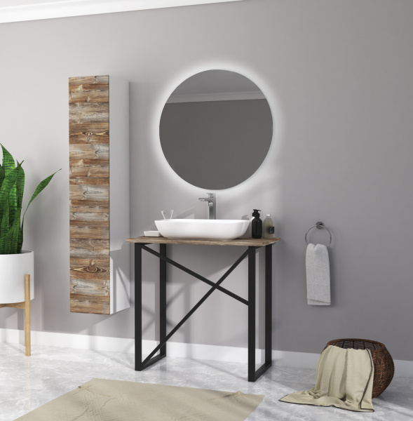 Зеркало (80х80)  Marka One Aurora 80 У85578