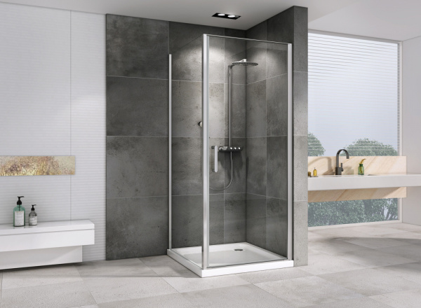 Душевой уголок (90х85) ABBER Sonnenstrand AG04090-S85 хром