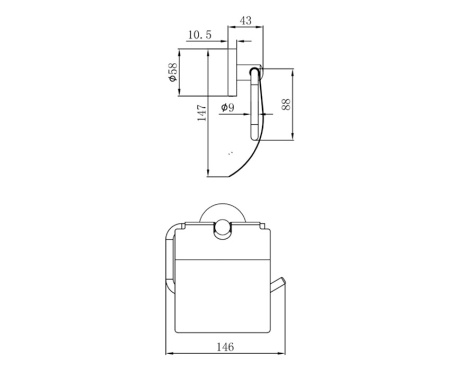 Держатель туалетной бумаги с крышкой MOFEM Fiesta 501-1070-00