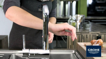 Сенсорный однорычажный смеситель для мойки 1/2“ Grohe Minta Touch 31358 DC0 (31358DC0)