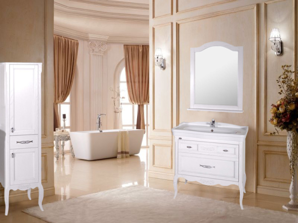 Зеркало (62х95)  ASB-Woodline Модерн 85 11232 (белый)