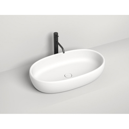 Раковина накладная (70х40) Salini Luce 110721M белый глянцевый