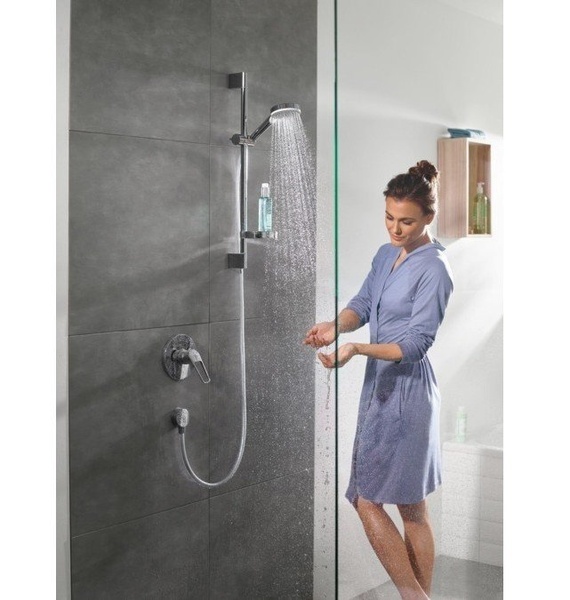Душевой гарнитур с мыльницей Hansgrohe Crometta Vario Casetta 26553400 белый/хром