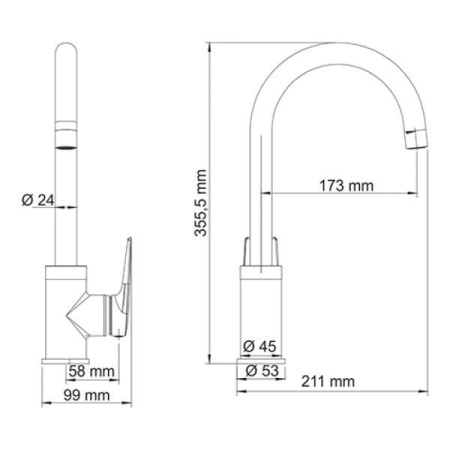 Смеситель для кухни WasserKRAFT Lopau 3207
