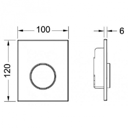 Панель смыва для писсуара ТЕСЕ 9242600