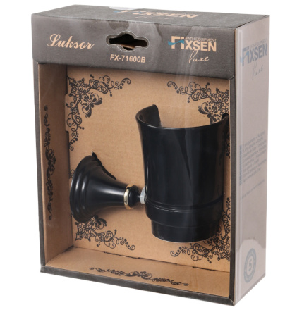 Держатель зубных щеток FIXSEN Luksor одинарный FX-71606B