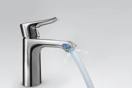 Смеситель для раковины с донным клапаном Hansgrohe Metris CoolStart 31121000 хром