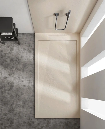 Душевой поддон из искусственного камня (120х80) Vincea VST-4SRL9012C бежевый