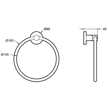 Полотенцедержатель Jacob Delafon Eo E77822-BL