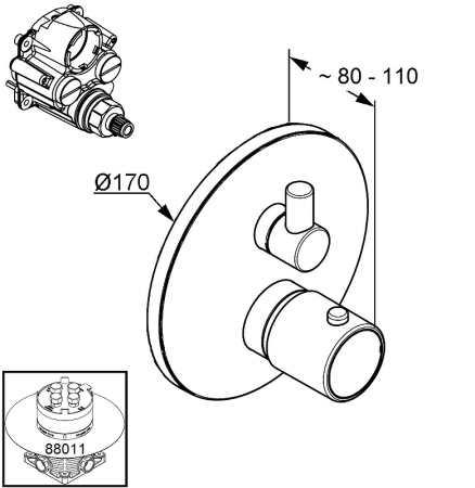 Душевой комплект Kludi Zenta 389300545