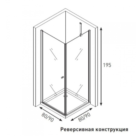 Душевой уголок Berges Wasserhaus DEA 90х90 061009