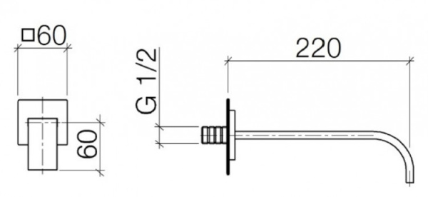 Излив для ванны Dornbracht 13.801.782.00